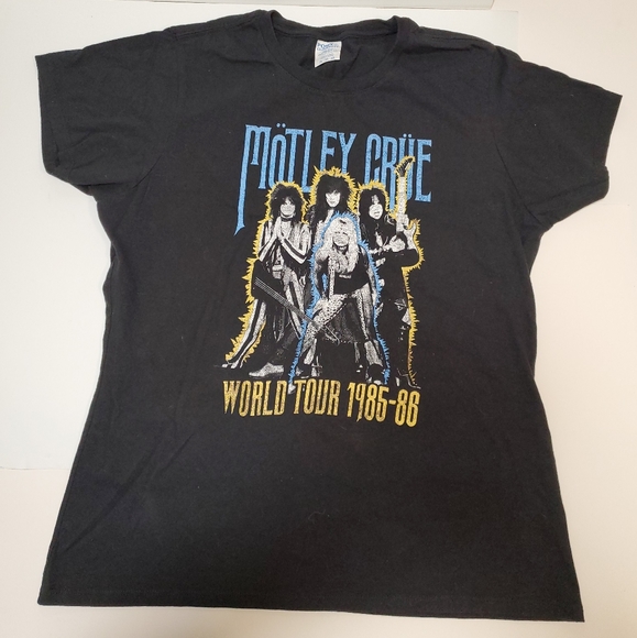Port and Company Tops - Motley Crew World Tour Tee Shirt